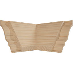 Ekena Millwork - MOCQWM48 - 2 13/16"P x 3 1/2"H WM48 Americraft Solid Hardwood Stain Grade Crown Moulding Outside Quick Corner