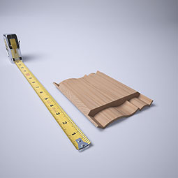 Ekena Millwork - MCQWM48 - 2 13/16"P x 6"L x 3 1/2"H WM48 Americraft Solid Hardwood Stain Grade Crown Moulding Quick Coupler