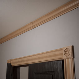 Ekena Millwork - MCQWM48 - 2 13/16"P x 6"L x 3 1/2"H WM48 Americraft Solid Hardwood Stain Grade Crown Moulding Quick Coupler