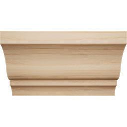 Ekena Millwork - MCQWM48 - 2 13/16"P x 6"L x 3 1/2"H WM48 Americraft Solid Hardwood Stain Grade Crown Moulding Quick Coupler
