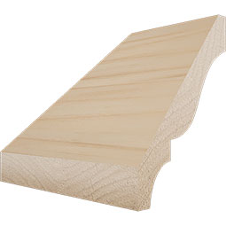 Ekena Millwork - MICWM49 - 2 1/16"P x 3"H WM49 Americraft Solid Hardwood Stain Grade Crown Moulding Inside Corner