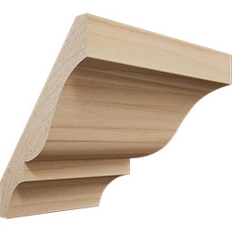 Ekena Millwork - MOCWM49 - 2 1/16"P x 3"H WM49 Americraft Solid Hardwood Stain Grade Crown Moulding Outside Corner