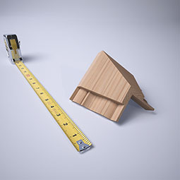 Ekena Millwork - MICQWM49 - 2 1/4"P x 3 1/8"H WM49 Americraft Solid Hardwood Stain Grade Crown Moulding Inside Quick Corner