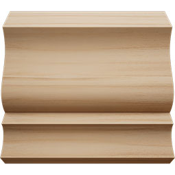 Ekena Millwork - MCQWM49 - 2 1/4"P x 6"L x 3 1/8"H WM49 Americraft Solid Hardwood Stain Grade Crown Moulding Quick Coupler