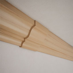 Ekena Millwork - MCQWM49 - 2 1/4"P x 6"L x 3 1/8"H WM49 Americraft Solid Hardwood Stain Grade Crown Moulding Quick Coupler
