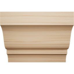 Ekena Millwork - MCQWM49 - 2 1/4"P x 6"L x 3 1/8"H WM49 Americraft Solid Hardwood Stain Grade Crown Moulding Quick Coupler