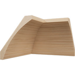 Ekena Millwork - MICWM291 - 3 1/2"P x 4"H WM291 Americraft Solid Hardwood Stain Grade Crown Moulding Inside Corner