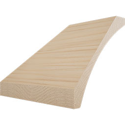 Ekena Millwork - MICWM291 - 3 1/2"P x 4"H WM291 Americraft Solid Hardwood Stain Grade Crown Moulding Inside Corner