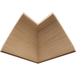 Ekena Millwork - MICWM291 - 3 1/2"P x 4"H WM291 Americraft Solid Hardwood Stain Grade Crown Moulding Inside Corner