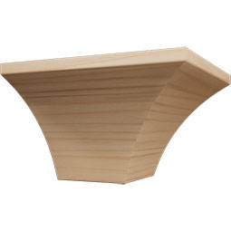 Ekena Millwork - MOCWM291 - 3 1/2"P x 4"H WM291 Americraft Solid Hardwood Stain Grade Crown Moulding Outside Corner