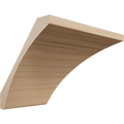 Ekena Millwork - MOCWM291 - 3 1/2"P x 4"H WM291 Americraft Solid Hardwood Stain Grade Crown Moulding Outside Corner