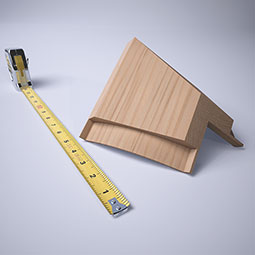 Ekena Millwork - MICQWM291 - 3 11/16"P x 4 3/16"H WM291 Americraft Solid Hardwood Stain Grade Crown Moulding Inside Quick Corner