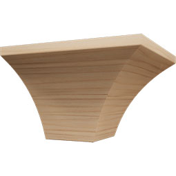 Ekena Millwork - MOCQWM291 - 3 11/16"P x 4 3/16"H WM291 Americraft Solid Hardwood Stain Grade Crown Moulding Outside Quick Corner