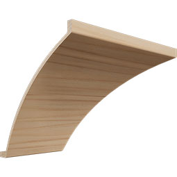 Ekena Millwork - MOCQWM291 - 3 11/16"P x 4 3/16"H WM291 Americraft Solid Hardwood Stain Grade Crown Moulding Outside Quick Corner