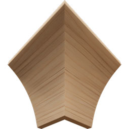 Ekena Millwork - MOCQWM291 - 3 11/16"P x 4 3/16"H WM291 Americraft Solid Hardwood Stain Grade Crown Moulding Outside Quick Corner