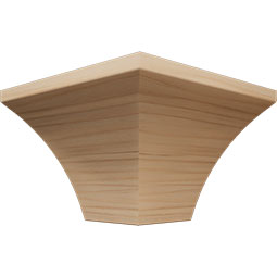 Ekena Millwork - MOCQWM291 - 3 11/16"P x 4 3/16"H WM291 Americraft Solid Hardwood Stain Grade Crown Moulding Outside Quick Corner