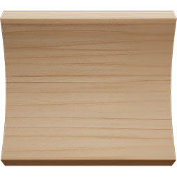 Ekena Millwork - MCQWM291 - 3 11/16"P x 6"L x 4 3/16"H WM291 Americraft Solid Hardwood Stain Grade Crown Moulding Quick Coupler