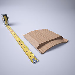 Ekena Millwork - MCQWM291 - 3 11/16"P x 6"L x 4 3/16"H WM291 Americraft Solid Hardwood Stain Grade Crown Moulding Quick Coupler