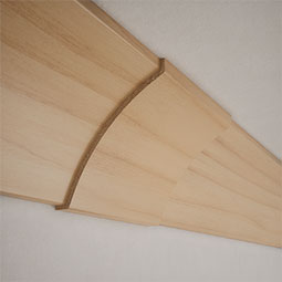 Ekena Millwork - MCQWM291 - 3 11/16"P x 6"L x 4 3/16"H WM291 Americraft Solid Hardwood Stain Grade Crown Moulding Quick Coupler