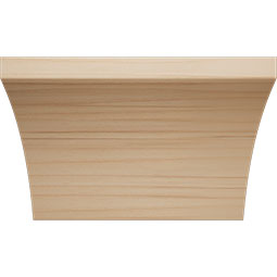 Ekena Millwork - MCQWM291 - 3 11/16"P x 6"L x 4 3/16"H WM291 Americraft Solid Hardwood Stain Grade Crown Moulding Quick Coupler