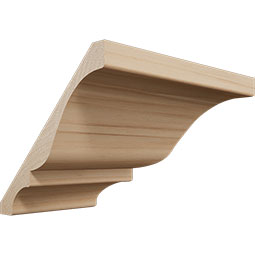 Ekena Millwork - MOCWM45 - 3 3/4"P x 3 11/16"H WM45 Americraft Solid Hardwood Stain Grade Crown Moulding Outside Corner