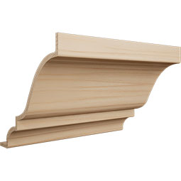Ekena Millwork - MCQWM45 - 3 15/16"P x 6"L x 3 7/8"H WM45 Americraft Solid Hardwood Stain Grade Crown Moulding Quick Coupler