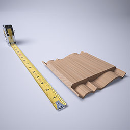 Ekena Millwork - MCQWM45 - 3 15/16"P x 6"L x 3 7/8"H WM45 Americraft Solid Hardwood Stain Grade Crown Moulding Quick Coupler