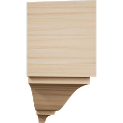 Ekena Millwork - MICS1 - 2 3/4"W x 2 3/4"P x 5 5/8"H Americraft Solid Hardwood Stain Grade Universal Inside Crown Moulding Block for Profiles up to 3"H x 2 3/4"P