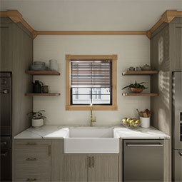 Ekena Millwork - MICS1 - 2 3/4"W x 2 3/4"P x 5 5/8"H Americraft Solid Hardwood Stain Grade Universal Inside Crown Moulding Block for Profiles up to 3"H x 2 3/4"P