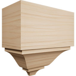 Ekena Millwork - MDBS1 - 2 3/4"P x 5 1/2"W x 5 5/8"H Americraft Solid Hardwood Stain Grade Universal Mid Crown Moulding Coupler Block for Profiles up to 3"H x 2 3/4"P