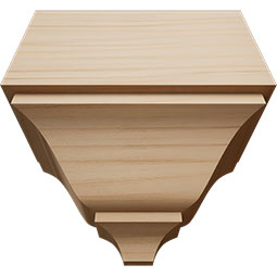 Ekena Millwork - MDBS1 - 2 3/4"P x 5 1/2"W x 5 5/8"H Americraft Solid Hardwood Stain Grade Universal Mid Crown Moulding Coupler Block for Profiles up to 3"H x 2 3/4"P