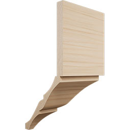 Ekena Millwork - MICS2 - 3 5/8"W x 3 5/8"P x 7 1/2"H Americraft Solid Hardwood Stain Grade Universal Inside Crown Moulding Block for Profiles up to 4"H x 3 5/8"P