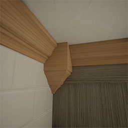 Ekena Millwork - MICS2 - 3 5/8"W x 3 5/8"P x 7 1/2"H Americraft Solid Hardwood Stain Grade Universal Inside Crown Moulding Block for Profiles up to 4"H x 3 5/8"P