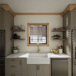 Ekena Millwork - MOCS2 - 3 5/8"P x 7 1/2"H x 7 1/4"W Americraft Solid Hardwood Stain Grade Universal Outside Crown Moulding Block for Profiles up to 4"H x 3 5/8"P