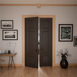 Ekena Millwork - MDBS2 - 3 5/8"P x 7 1/4"W x 7 1/2"H Americraft Solid Hardwood Stain Grade Universal Mid Crown Moulding Coupler Block for Profiles up to 4"H x 3 5/8"P