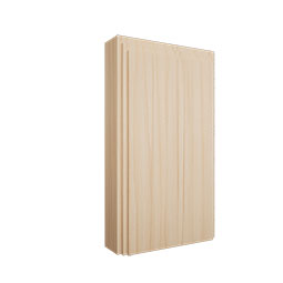 Ekena Millwork - PBSD4 - 3 3/4"W x 6 1/2"H x 1 1/8"P Americraft Smooth Plinth Block with Decorative Edge