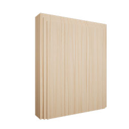 Ekena Millwork - PBSD6 - 5 1/2"W x 6 1/2"H x 1 1/8"P Americraft Smooth Plinth Block with Decorative Edge