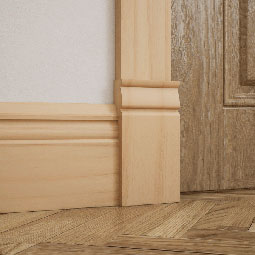 Ekena Millwork - PBTR3 - 3 1/2"W x 6 1/2"H x 1"P Americraft Traditional Plinth Block