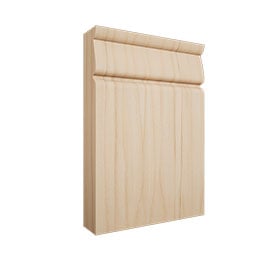 Ekena Millwork - PBTR5 - 4 1/2"W x 6 1/2"H x 1"P Americraft Traditional Plinth Block