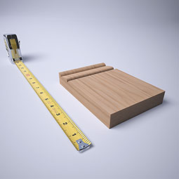 Ekena Millwork - PBTR5 - 4 1/2"W x 6 1/2"H x 1"P Americraft Traditional Plinth Block