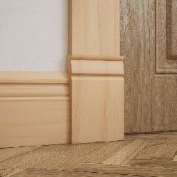 Ekena Millwork - PBTR5 - 4 1/2"W x 6 1/2"H x 1"P Americraft Traditional Plinth Block