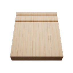 Ekena Millwork - PBTR6 - 5 1/2"W x 6 1/2"H x 1"P Americraft Traditional Plinth Block