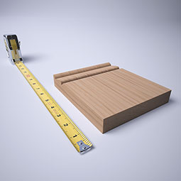Ekena Millwork - PBTR6 - 5 1/2"W x 6 1/2"H x 1"P Americraft Traditional Plinth Block