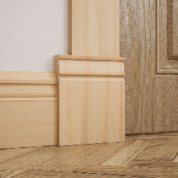 Ekena Millwork - PBTR6 - 5 1/2"W x 6 1/2"H x 1"P Americraft Traditional Plinth Block