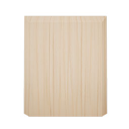 Ekena Millwork - PBSB6 - 5 1/2"W x 6 1/2"H x 1 1/8"P Americraft Smooth Plinth Block with Beveled Edge