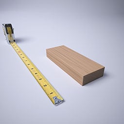 Ekena Millwork - PBSS2 - 2 1/2"W x 6 1/2"H x 1 1/8"P Americraft Smooth Plinth Block with Squared Edge
