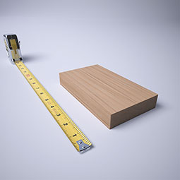 Ekena Millwork - PBSS4 - 3 3/4"W x 6 1/2"H x 1 1/8"P Americraft Smooth Plinth Block with Squared Edge