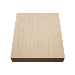 Ekena Millwork - PBSS6 - 5 1/2"W x 6 1/2"H x 1 1/8"P Americraft Smooth Plinth Block with Squared Edge