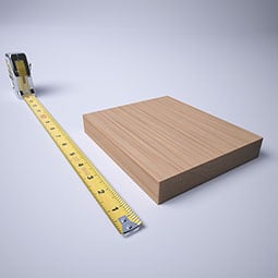 Ekena Millwork - PBSS6 - 5 1/2"W x 6 1/2"H x 1 1/8"P Americraft Smooth Plinth Block with Squared Edge