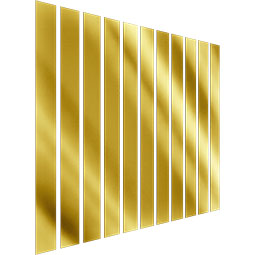 Ekena Millwork - SWA - Designer Series Adjustable Acrylic Slat Wall Panel Kit w/ 4"W Slats